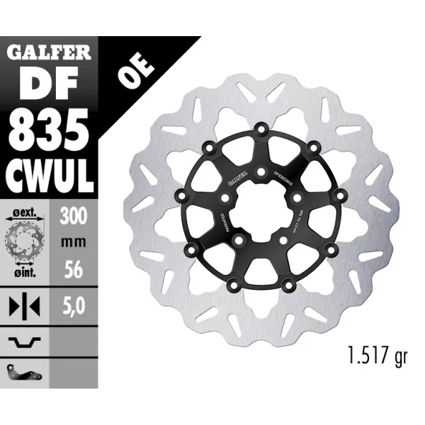 Dischi Freno Galfer DF835CWUL