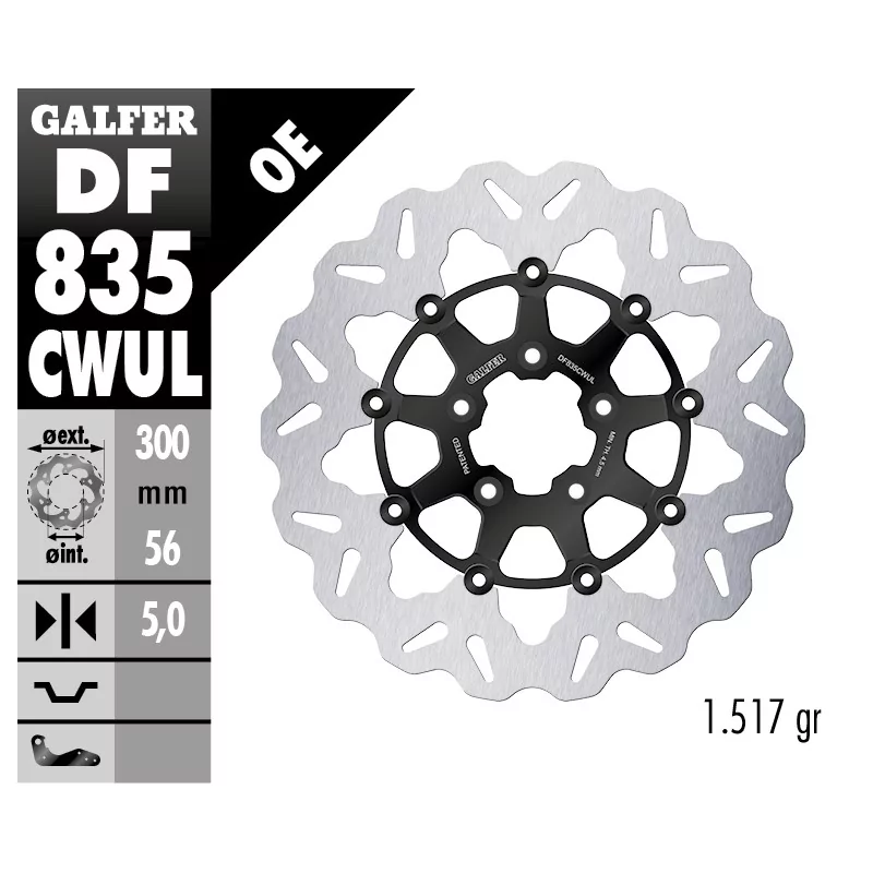 Brake Discs Galfer DF835CWUL Brake Discs Galfer DF835CWUL