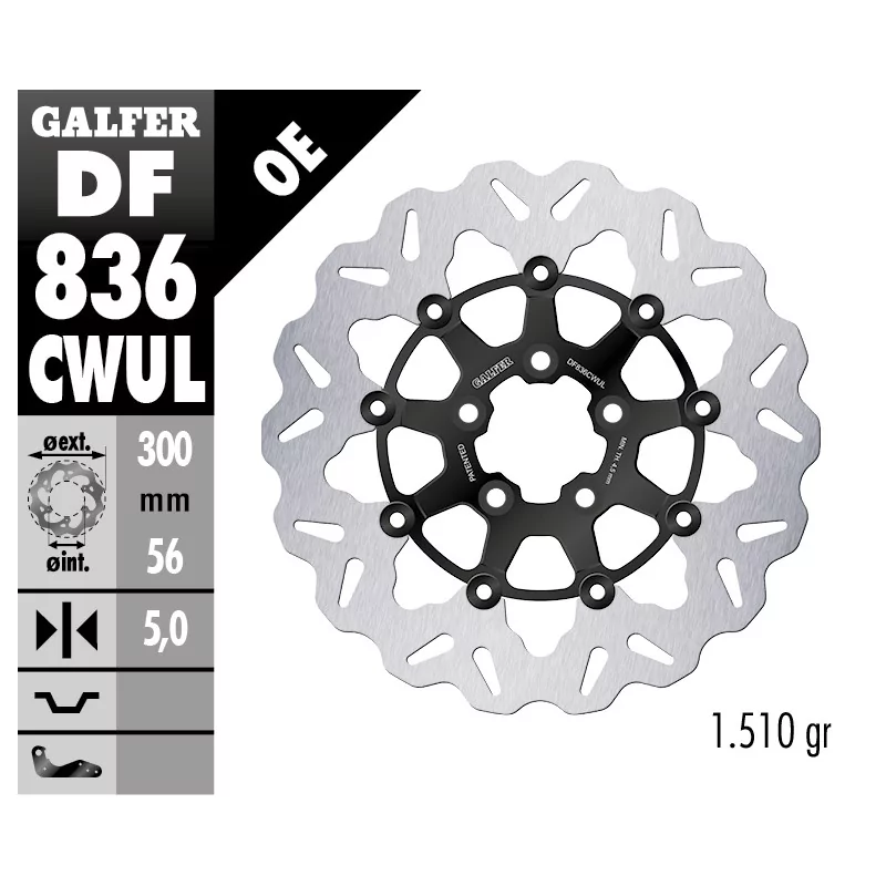 Sport Bremsscheiben Galfer DF836CWUL Sport Bremsscheiben Galfer DF836CWUL