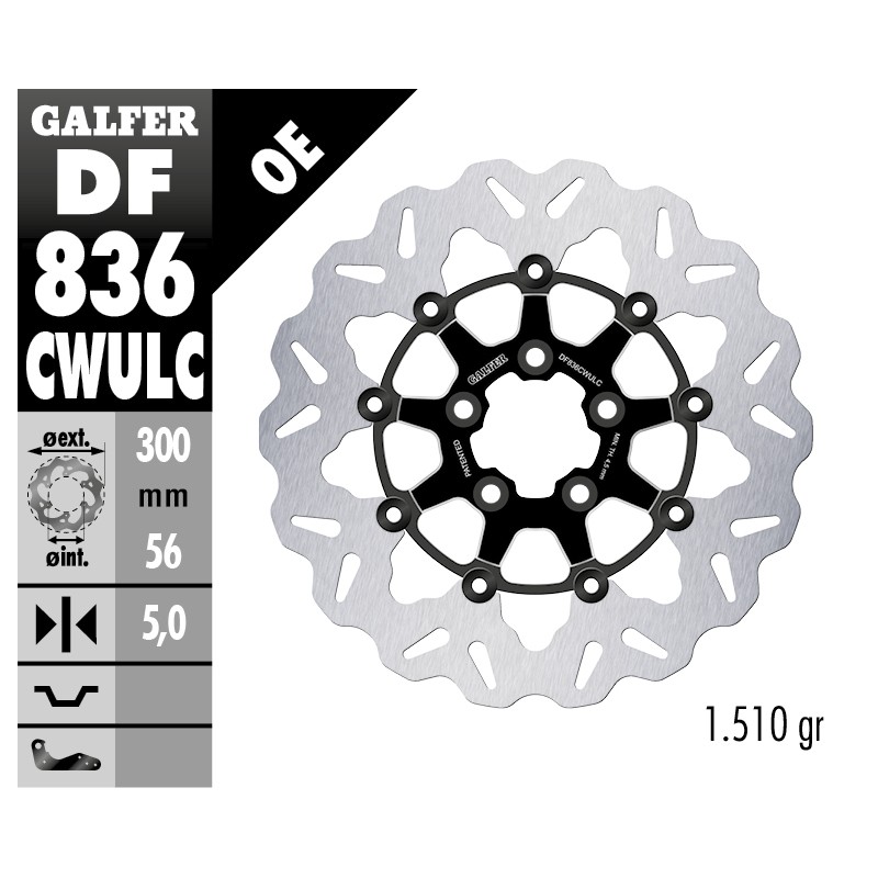 Dischi Freno Galfer DF836CWULC Dischi Freno Galfer DF836CWULC