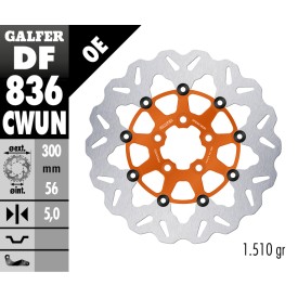 Dischi Freno Galfer DF836CWUN