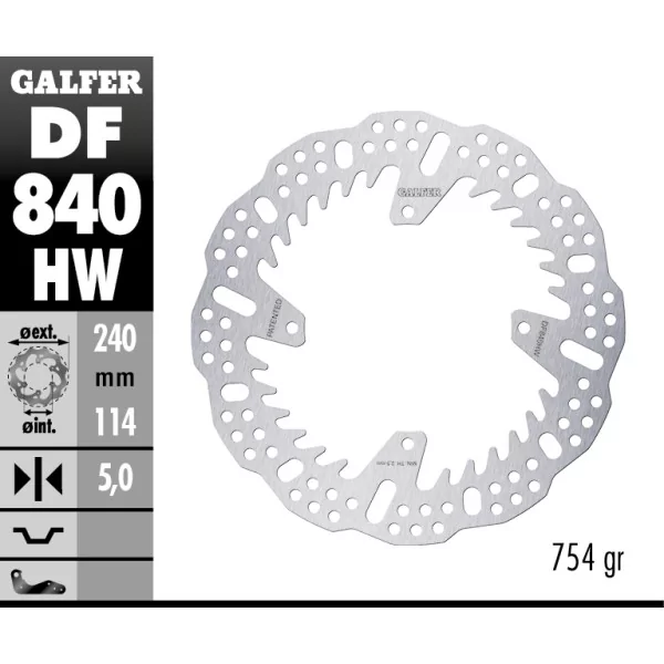 Disques de Frein Sport Galfer DF840HW