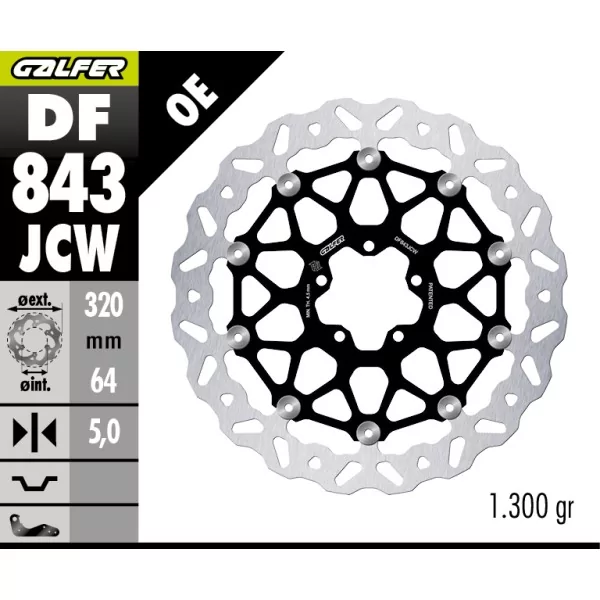 Brake Discs Galfer DF843JCW