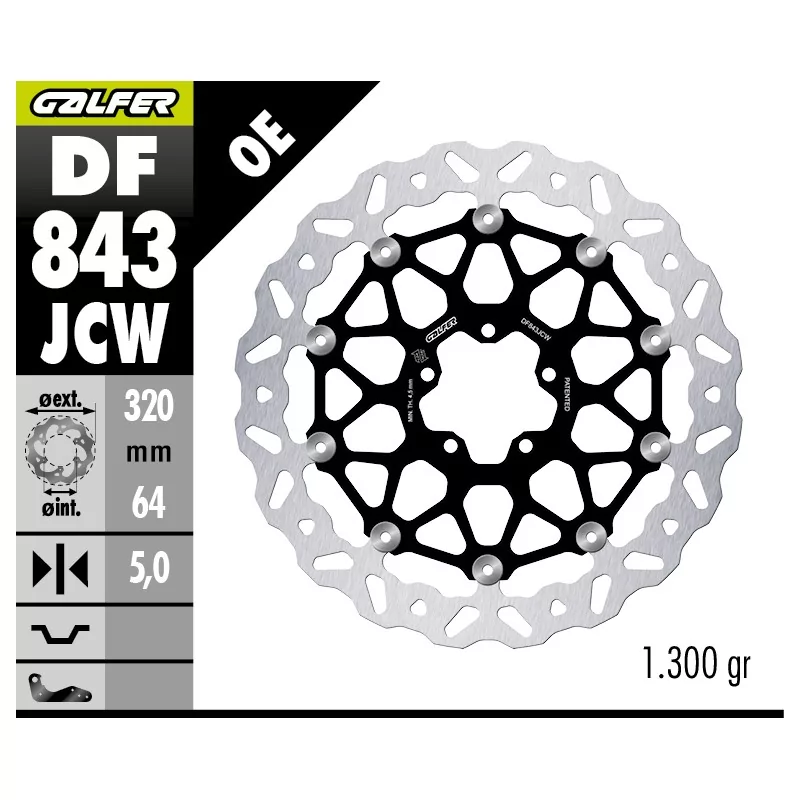 Brake Discs Galfer DF843JCW Brake Discs Galfer DF843JCW