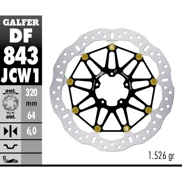 Brake Discs Galfer DF843JCW1G03