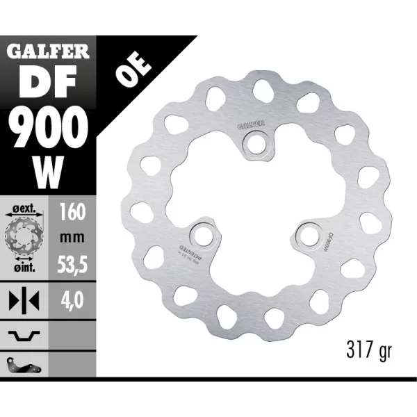 Sport Bremsscheiben Galfer DF900W