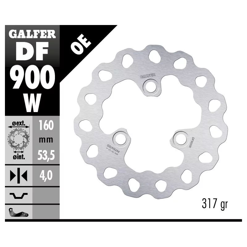 Disques de Frein Sport Galfer DF900W Disques de Frein Sport Galfer DF900W