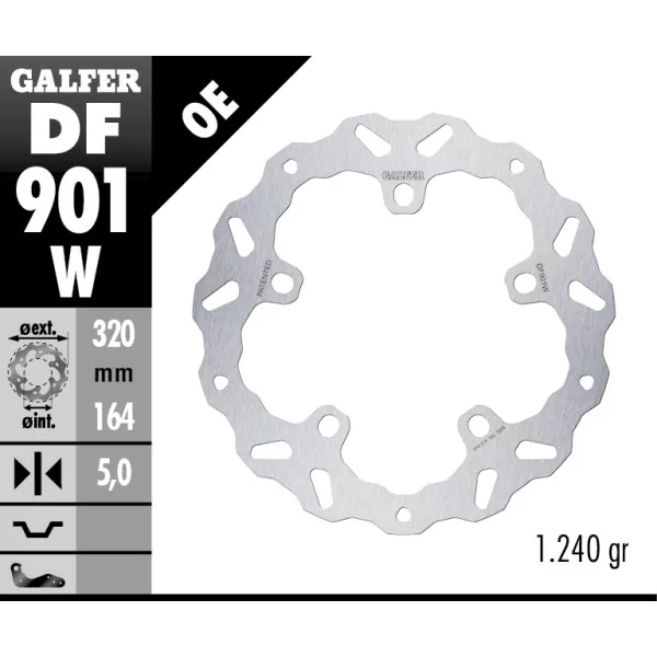Dischi Freno Galfer DF901W