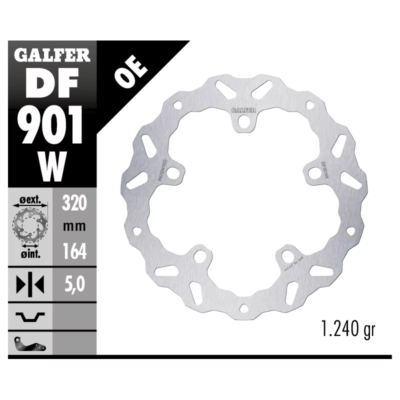 Disques de Frein Sport Galfer DF901W Disques de Frein Sport Galfer DF901W