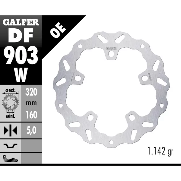 Sport Bremsscheiben Galfer DF903W