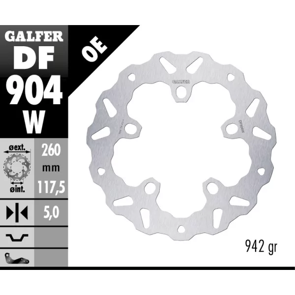 Dischi Freno Galfer DF904W