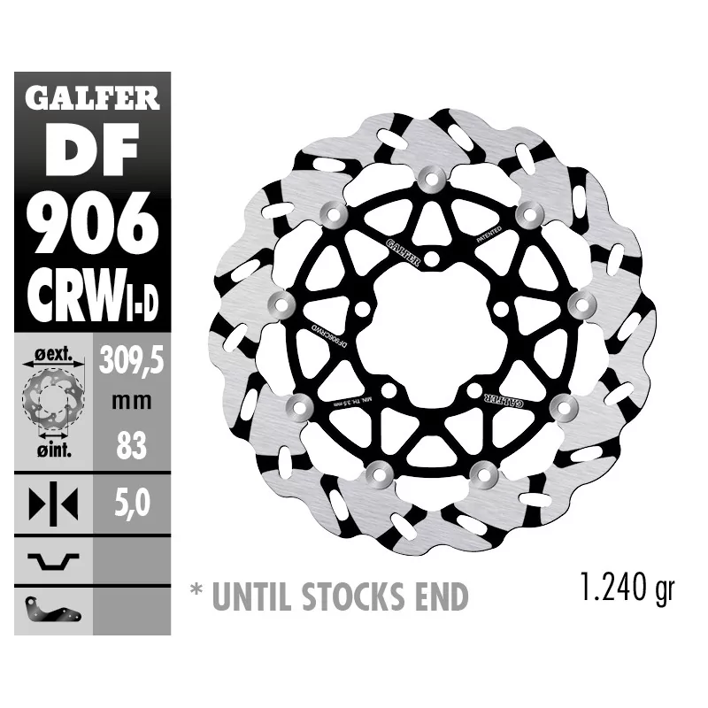 Dischi Freno Galfer DF906CRWD Dischi Freno Galfer DF906CRWD