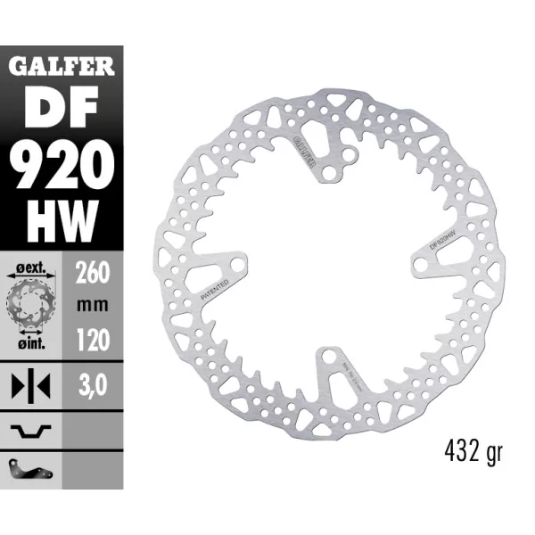 Dischi Freno Galfer DF920HW