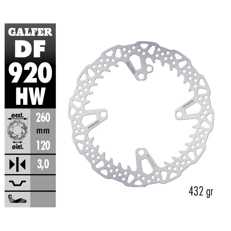 Brake Discs Galfer DF920HW Brake Discs Galfer DF920HW