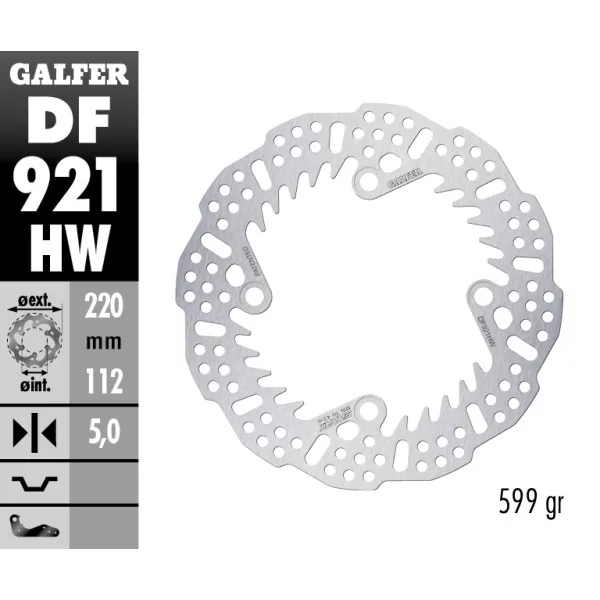 Sport Bremsscheiben Galfer DF921HW