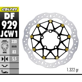 Sport Bremsscheiben Galfer DF929JCW1G03