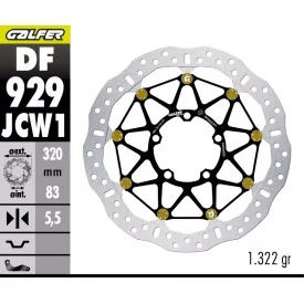 Disques de Frein Sport Galfer DF929JCW1G03