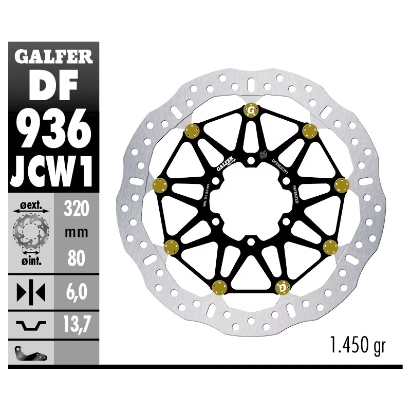 Brake Discs Galfer DF936JCW1G03 Brake Discs Galfer DF936JCW1G03