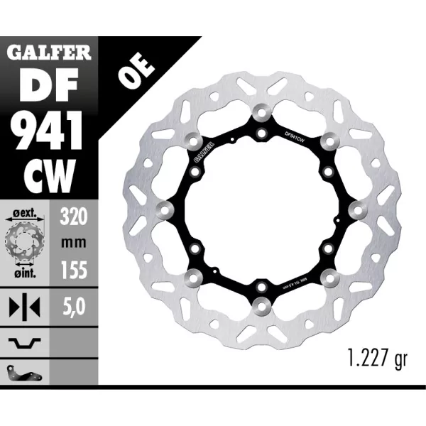 Disques de Frein Sport Galfer DF941CW