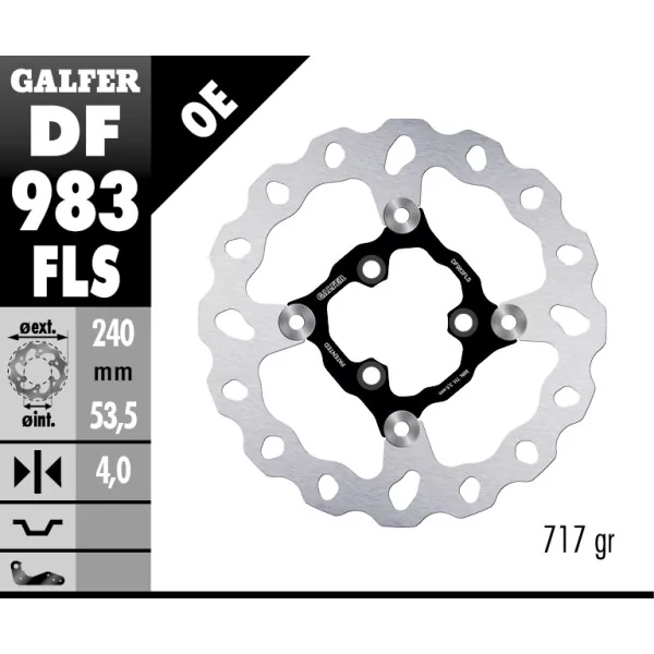 Discos de Freno Galfer DF983FLS