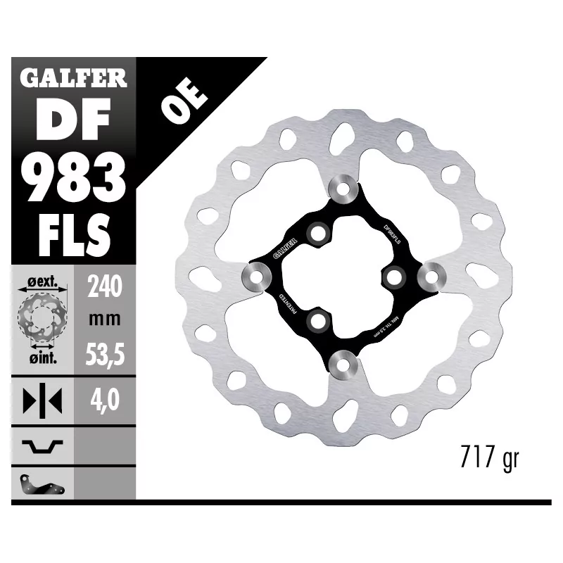 Disques de Frein Sport Galfer DF983FLS Disques de Frein Sport Galfer DF983FLS