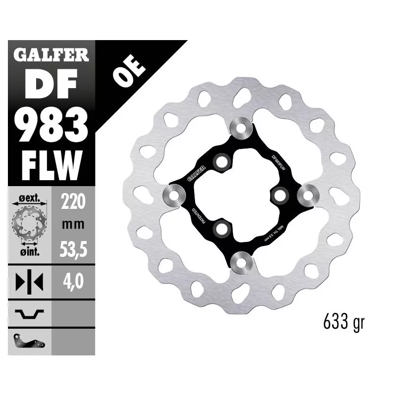 Brake Discs Galfer DF983FLW Brake Discs Galfer DF983FLW