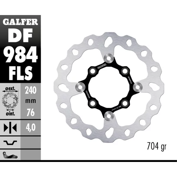 Sport Bremsscheiben Galfer DF984FLS