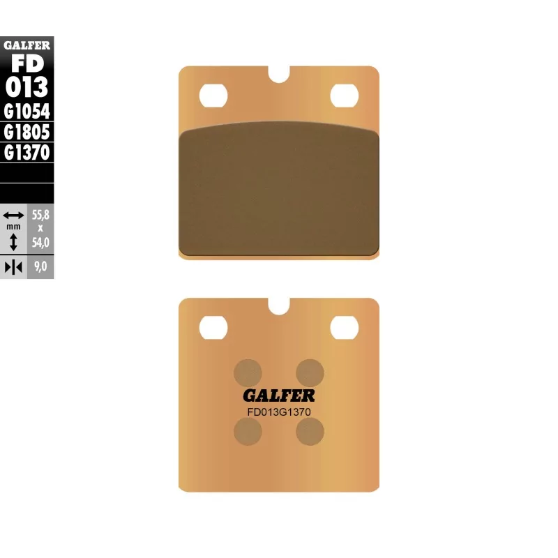 Pastillas de Freno Galfer FD013G1370 Pastillas de Freno Galfer FD013G1370