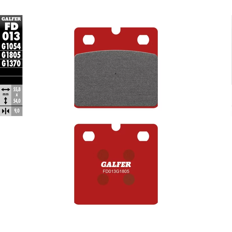 Pastillas de Freno Galfer FD013G1805 Pastillas de Freno Galfer FD013G1805
