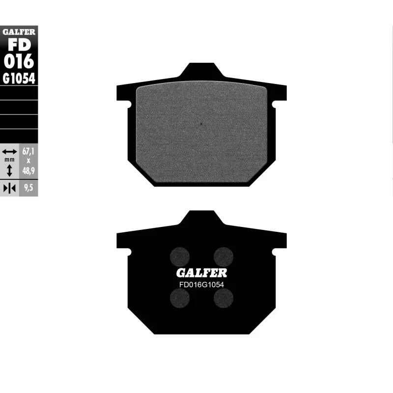 Bremsbeläge Galfer FD016G1054 Bremsbeläge Galfer FD016G1054