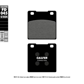 Pastiglie Freno Galfer FD045G1054