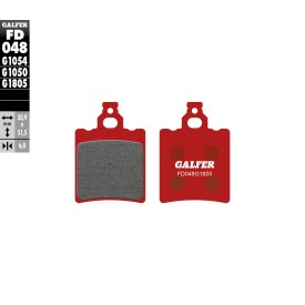 Pastiglie Freno Galfer FD048G1805