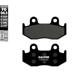 Pastiglie Freno Galfer FD063G1050