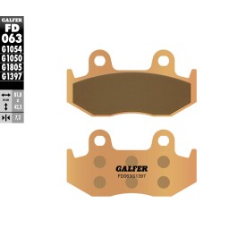 Plaquettes de Frein Galfer FD063G1397