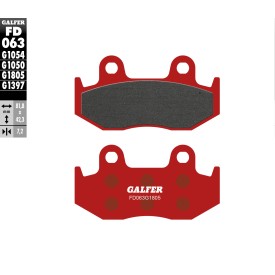 Plaquettes de Frein Galfer FD063G1805