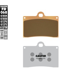 Plaquettes de Frein Galfer FD068G1375