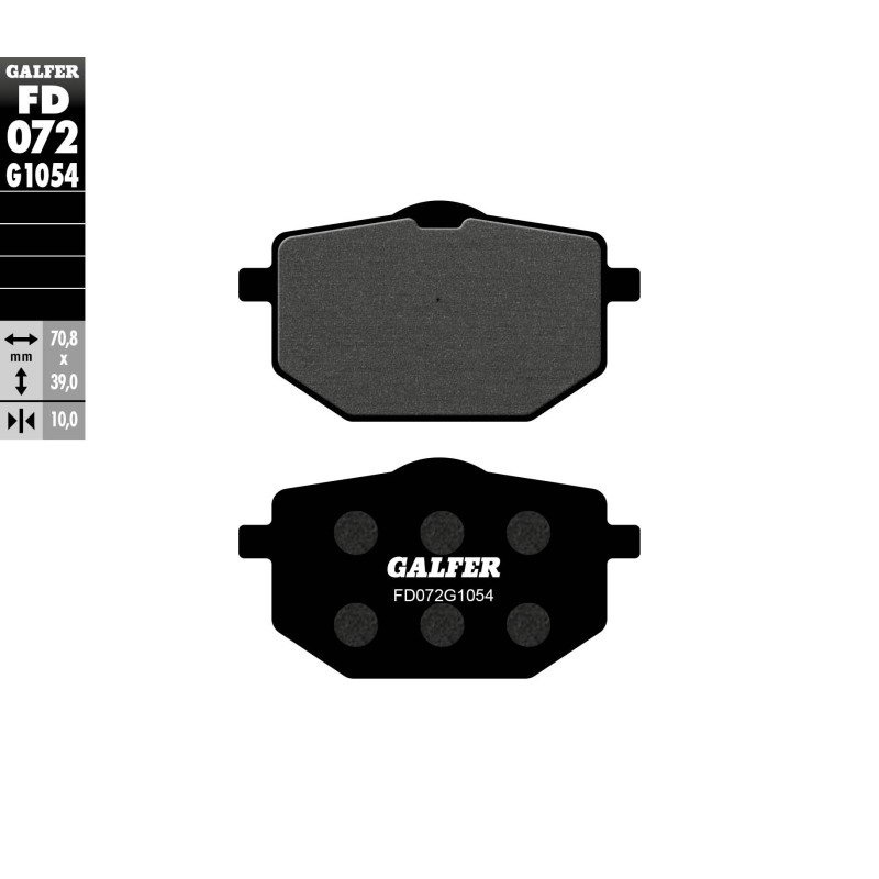 Pastillas de Freno Galfer FD072G1054 Pastillas de Freno Galfer FD072G1054