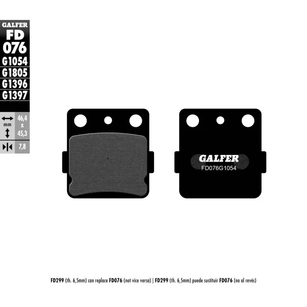 Pastiglie Freno Galfer FD076G1054