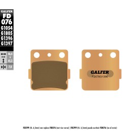 Pastillas de Freno Galfer FD076G1396