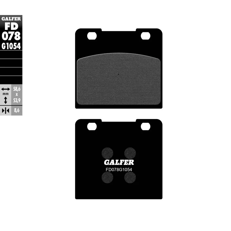 Bremsbeläge Galfer FD078G1054 Bremsbeläge Galfer FD078G1054