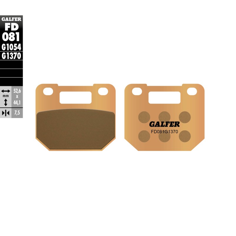 Plaquettes de Frein Galfer FD081G1370 Plaquettes de Frein Galfer FD081G1370