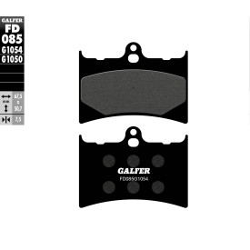 Plaquettes de Frein Galfer FD085G1054