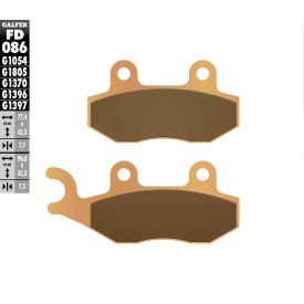 Plaquettes de Frein Galfer FD086G1370