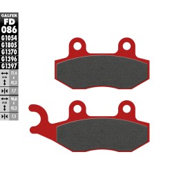 Plaquettes de Frein Galfer FD086G1805