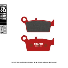 Plaquettes de Frein Galfer FD093G1805