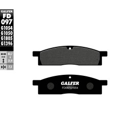 Brake Pads Galfer FD097G1054