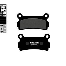 Pastillas de Freno Galfer FD102G1054