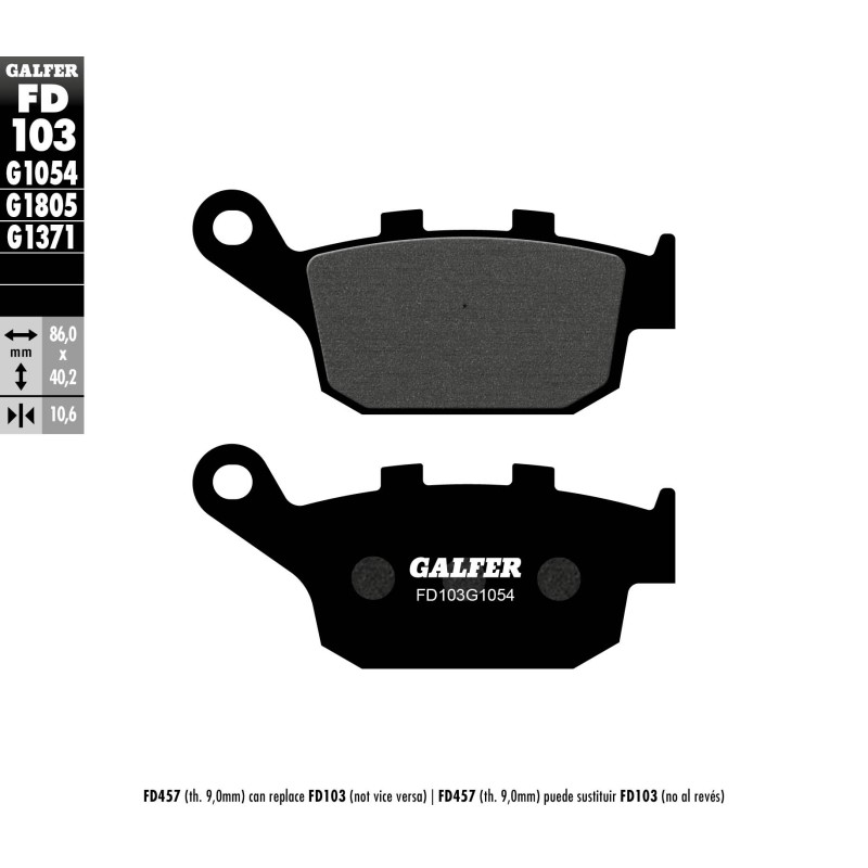 Pastiglie Freno Galfer FD103G1054 Pastiglie Freno Galfer FD103G1054