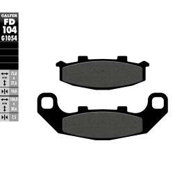 Plaquettes de Frein Galfer FD104G1054