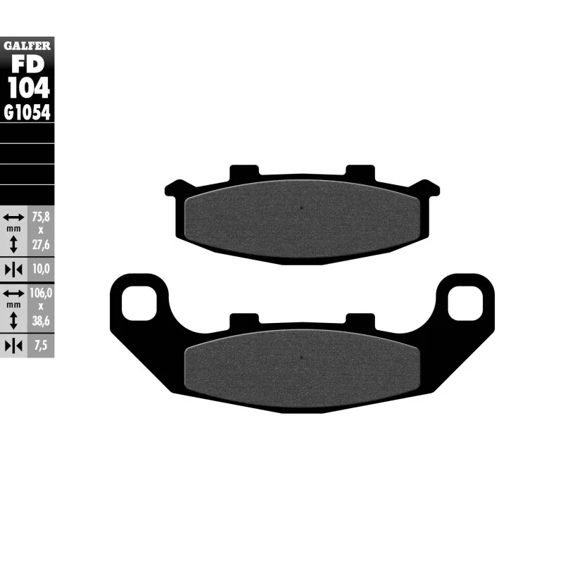 Bremsbeläge Galfer FD104G1054 Bremsbeläge Galfer FD104G1054